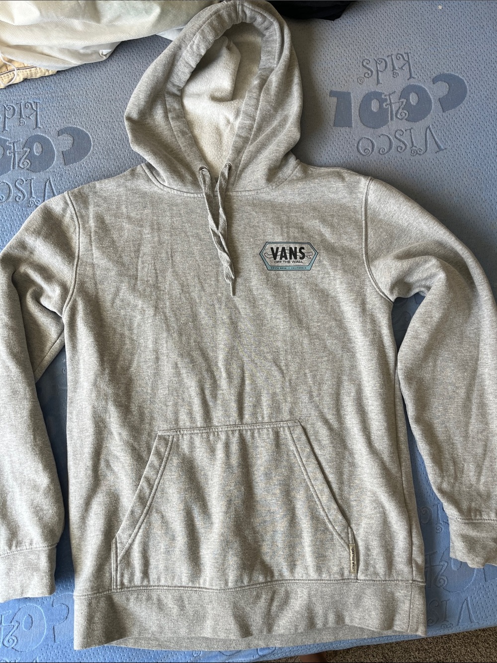 Vans Light Gray Crewneck Pullover Hoodie size S